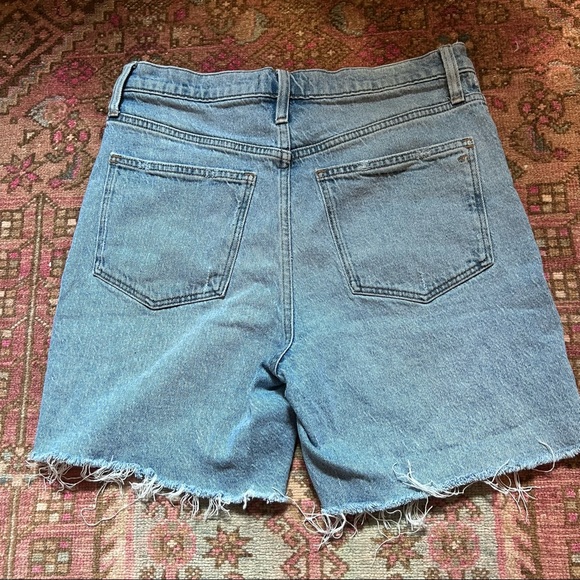 Madewell high-rise denim mid-length shorts - Picture 8 of 12